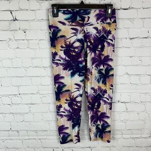 Palm Tree Soft Capri Leggings